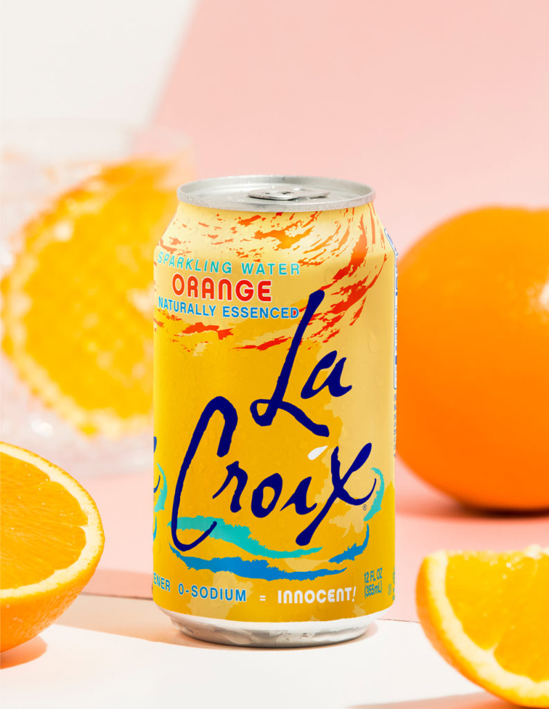 Natural LaCroix Orange Sparkling Water